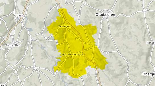 Immobilienpreisekarte Bad Gr&ouml;nenbach Allgaeu